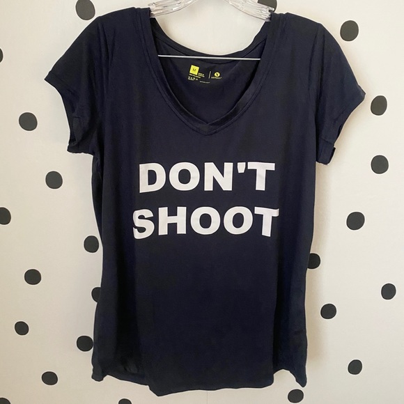 DON’T SHOOT Tops - 🆕DON’T SHOOT NAVY BLUE SHIRT